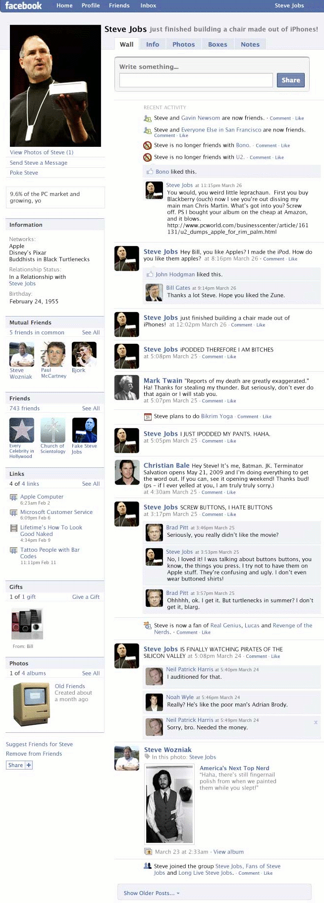 stevejobsfacebookpage