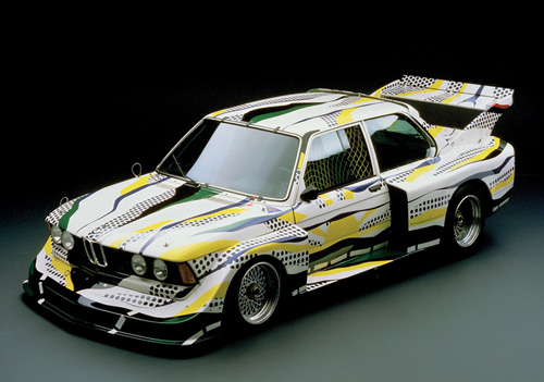 bmw 77 lichtenstein Symbiosis between BMW cars and art