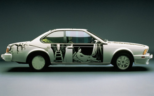 bmw 86 rauschenberg01 Symbiosis between BMW cars and art