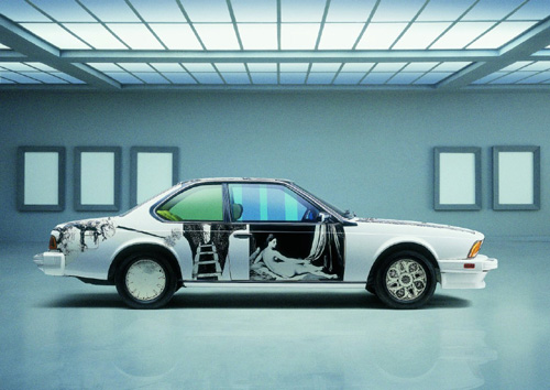 bmw 86 rauschenberg02 Symbiosis between BMW cars and art